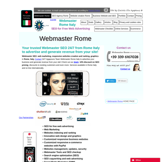 Webmaster Rome | SEO for Free Web Advertising