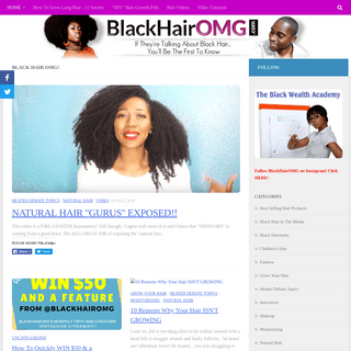 Black Hair OMG! - Grow Natural Black Hair