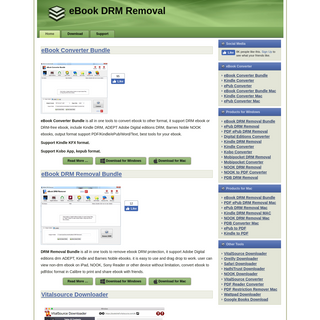 eBook DRM Removal - eBook Converter - Convert DRM ebook to PDF ePub AZW Word Format