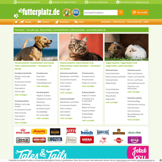 Hundefutter, Katzenfutter, Tierfutter und Tierzubehör in Ihrem Haustiershop bei Futterplatz.de