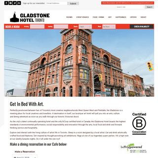 Gladstone Hotel - Toronto Boutique Art Hotel