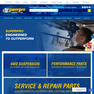 SuperPro Suspension Parts | Engineered to Outperform | Poly Bushings | Control Arms | Sway Bars - SuperPro
