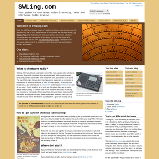 SWLing.com - a world of shortwave radio reviews, news, articles, how-to guides and innovations