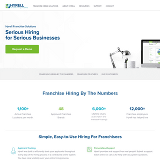 Franchise Hiring Solutions - Applicant Tracking System | Hyrell