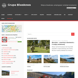 Grupa Biwakowa - Miejsca biwakowe, campingowe i atrakcje turystyczne