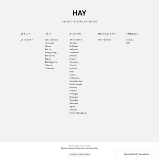HAY.dk – latest products, designer news and retailer info 	
