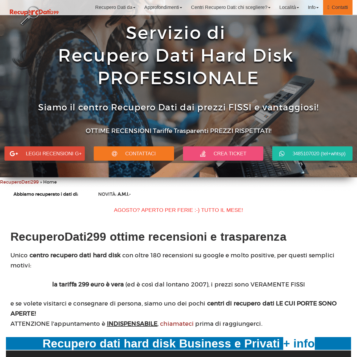 RD299 Recupero Dati Hard Disk SSD OTTIME recensioni Prezzi FISSI