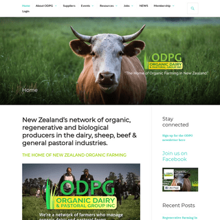 Organic Dairy & Pastoral Group – Support & Leadership within Organic Farming