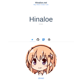 A complete backup of hinaloe.net