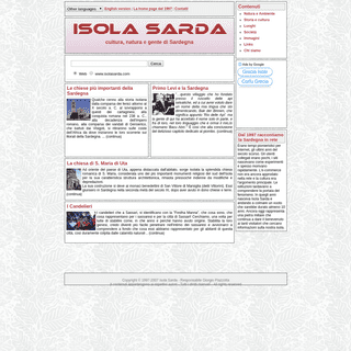 Isola Sarda - Home page