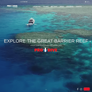Great Barrier Reef Liveaboard Scuba Diving | PADI Open Water Learn to Dive & Advanced Courses | Pro Dive Cairns | Australia