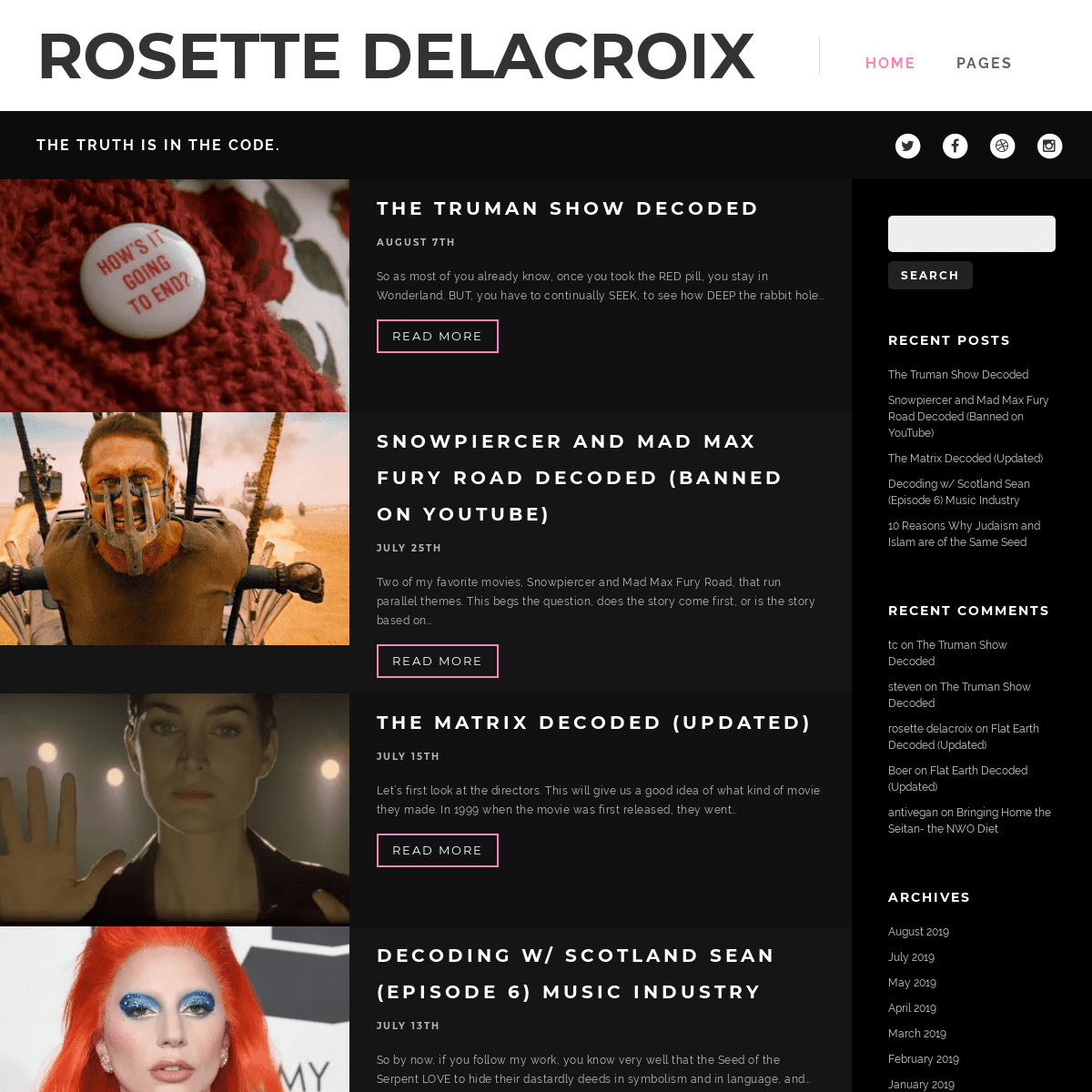 rosette delacroix – The Truth is in the Code.
