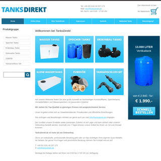Tanks Direkt - Kunststofftanks und ZubehÃ¶r