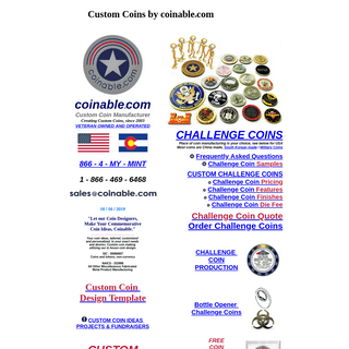 Custom Coins, Challenge Coins, Military Coins, Custom Challenge Coins, Mint Coin Maker