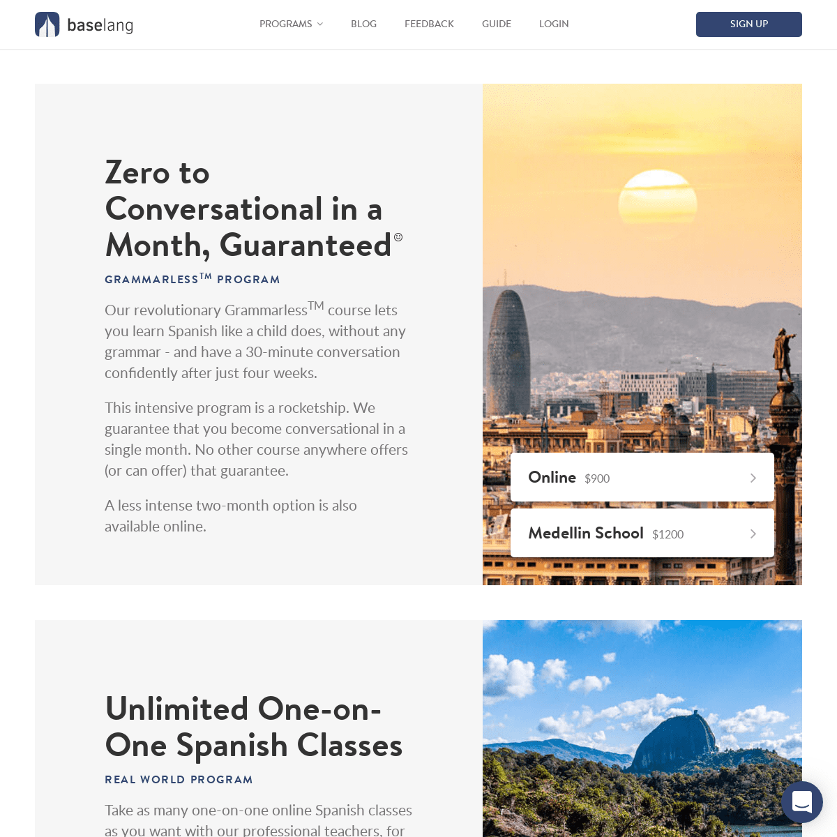 BaseLang - Unlimited Spanish Tutoring for $149 a Month