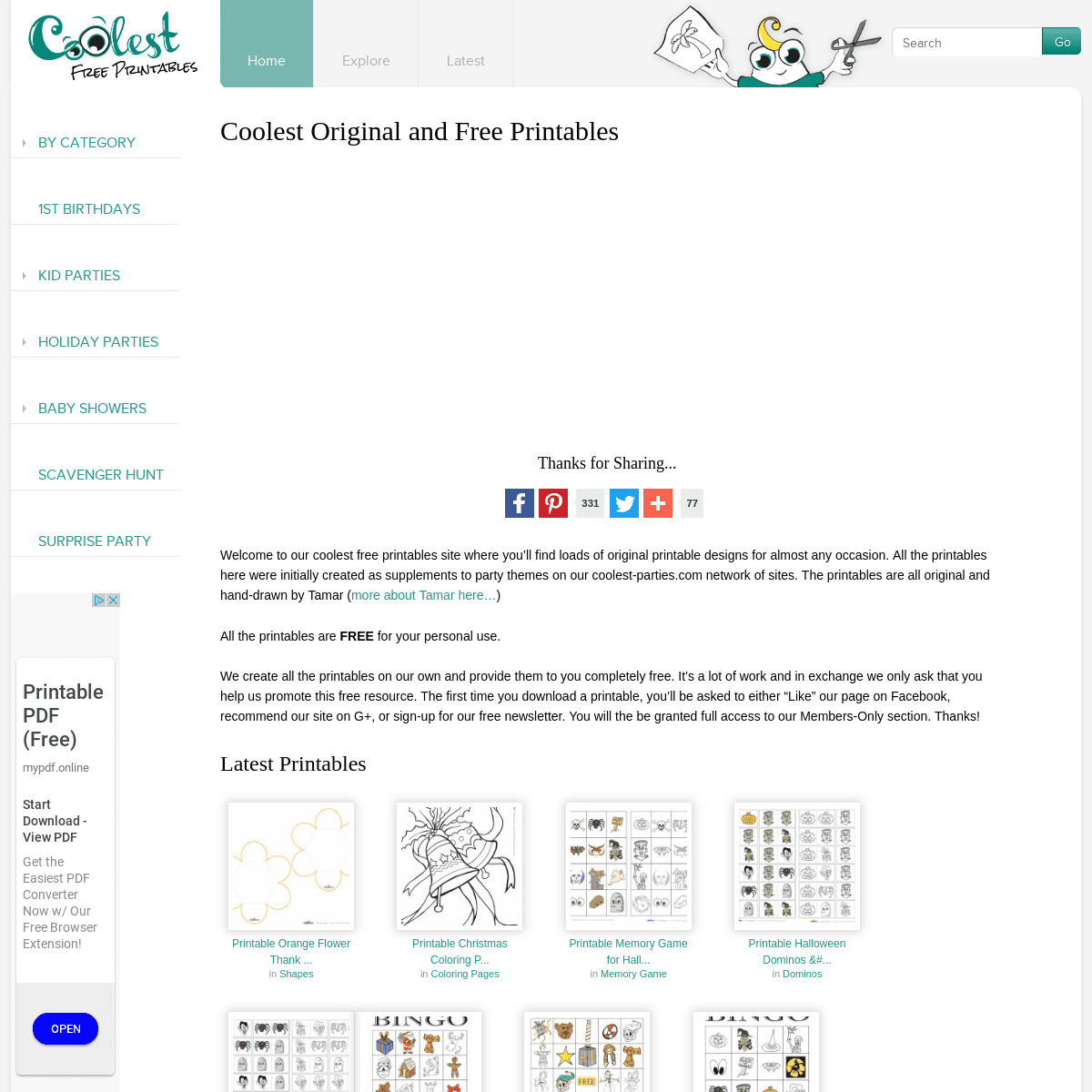 A complete backup of coolest-free-printables.com