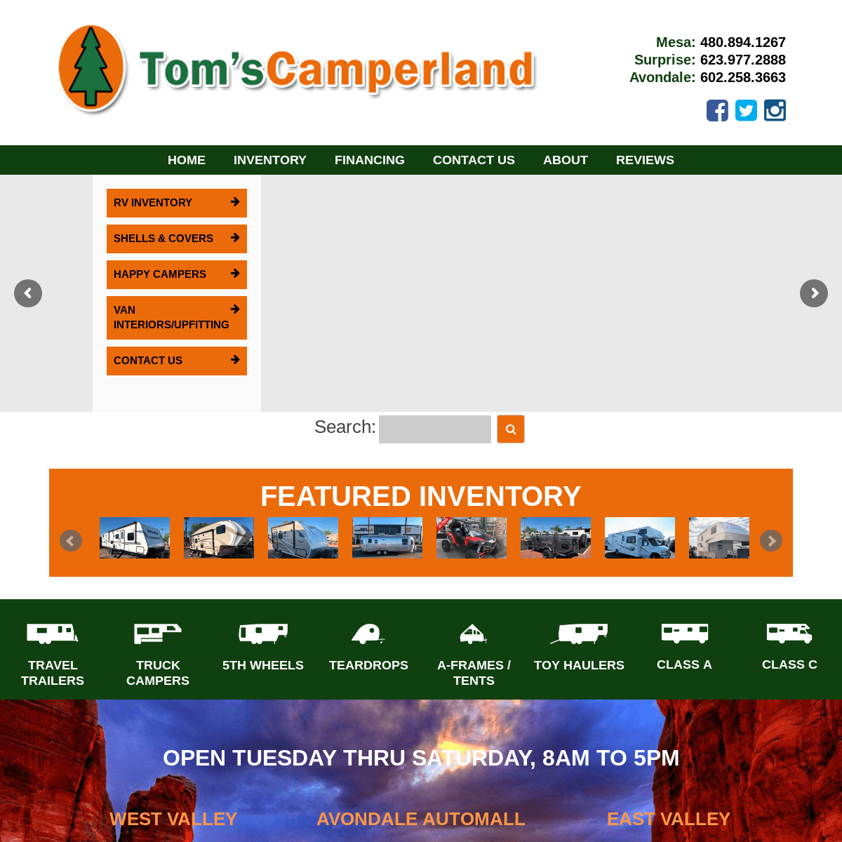 Home - Tom's Camperland
