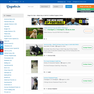 Dogs for sale - Adopt, Buy & Sell KCI Certified Puppies Online