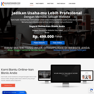 Jasa Website Terbaik & Murah – Kalimantanweb.com – Jasa Website Resmi di Kalimantan