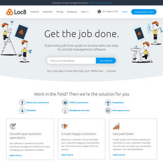 Job scheduling software for field service businesses | Loc8