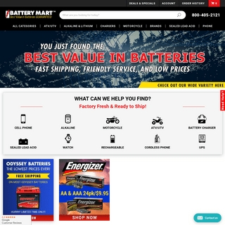 Discount Batteries | Buy Batteries Online | Battery Mart