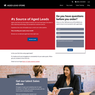 Aged Lead Store - Aged Insurance and Financial Leads