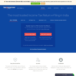 File ITR TDS GST-R | Easiest way to Save & Tax Filing | TaxSpanner