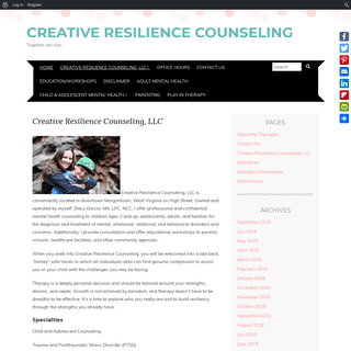 Creative Resilience Counseling, LLC - Creative Resilience Counseling