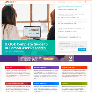 A complete backup of uxbooth.com