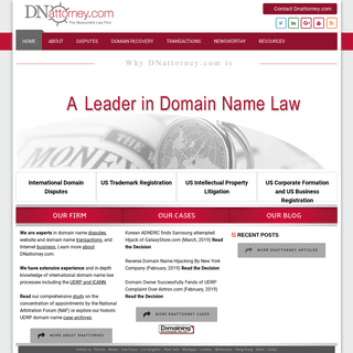 Internet Domain Name Lawyer – Domain Name Dispute Attorney – UDRP – Website Buying and Selling – UDRP Lawyers – Cybersquatting A