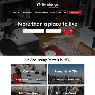 Stonehenge NYC No-Fee Luxury Apartment Rentals