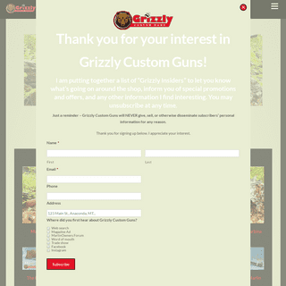 A complete backup of grizzlycustom.com