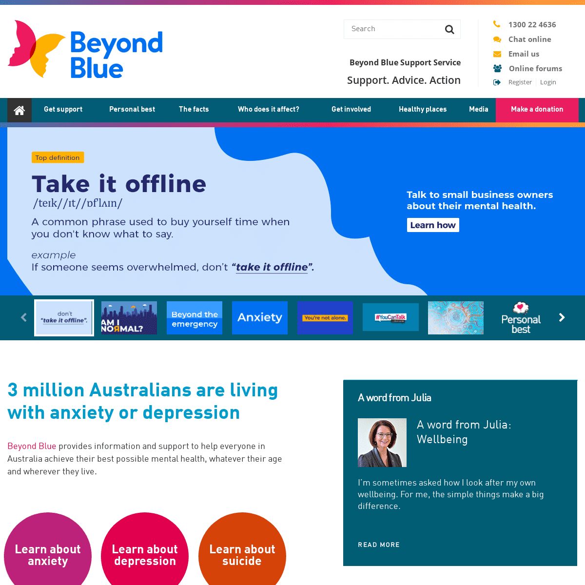 A complete backup of beyondblue.org.au