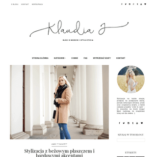 Klaudia J - Blog o modzie i stylu życia