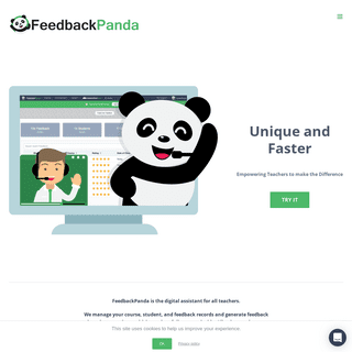 FeedbackPanda - Empowering Teachers to make the Difference
