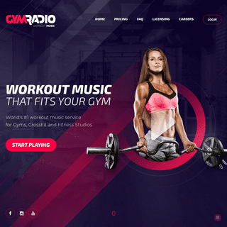 Workout music for Gyms, CrossFit and Fitness Studios - GYM Radio