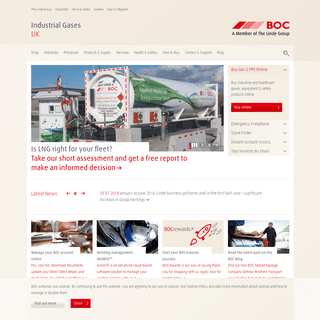 Official BOC UK Online | Industrial Gases | Products & Solutions | BOConline UK