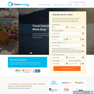 Travel Insurance - Compare and Buy Trip Insurance Online