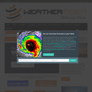Seasonal forecasting and ag weather consulting from WeatherTiger