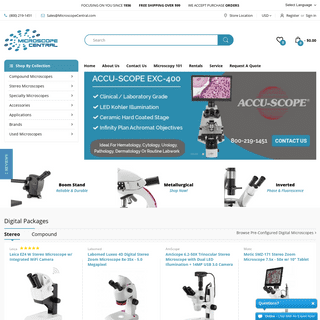 New & Refurbished Name Brand Microscopes, Parts, & Service â€“ Microscope Central