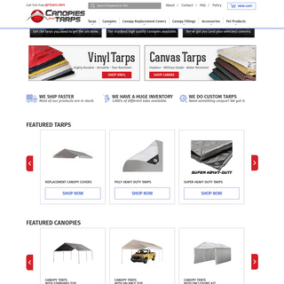 Canopies and Tarps - Fast Shipping on Tarps, Canopies & More