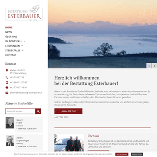 Home - Bestattung Esterbauer