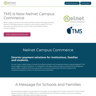 TMS is Now Nelnet Campus Commerce
