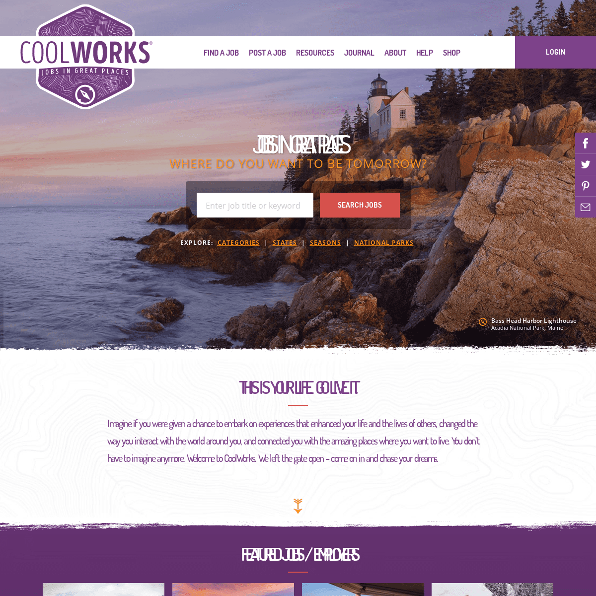 CoolWorks.com - Jobs in Great Places