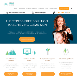 Natural Acne Clinic | Online & In-Person Natural Acne Treatment Specialists