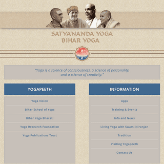 Welcome to Satyananda Yoga Bihar Yoga