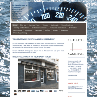 FLEUTH-SAILING    Ihre Segelschule und Agentur für Yachtcharter in Düsseldorf