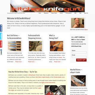 KitchenKnifeGuru - sharpening and caring for your kitchen knives