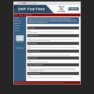 SMF For Free - Free Forum Hosting that is easy to use!