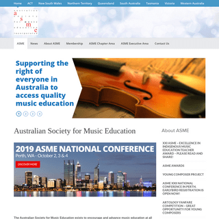 ASME - Australian Society for Music Education